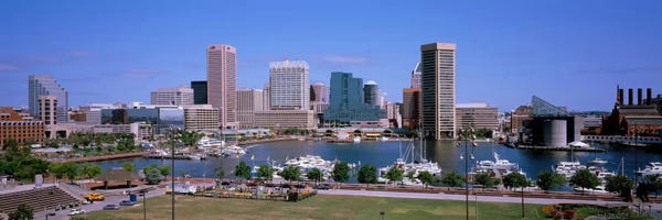 Maryland: Inner Harbor Skyline Baltimore MD USA by Panoramic Images