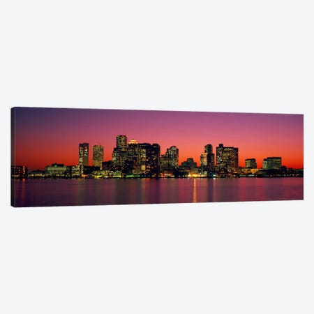 Sunset Boston MA Canvas Print #PIM1941} by Panoramic Images Canvas Art