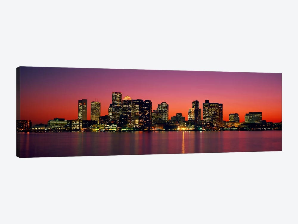 Sunset Boston MA by Panoramic Images 1-piece Canvas Print