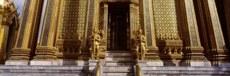 Low angle view of statues in front of a temple, Phra Mondop, Grand Palace, Bangkok, Thailand by Panoramic Images wall art