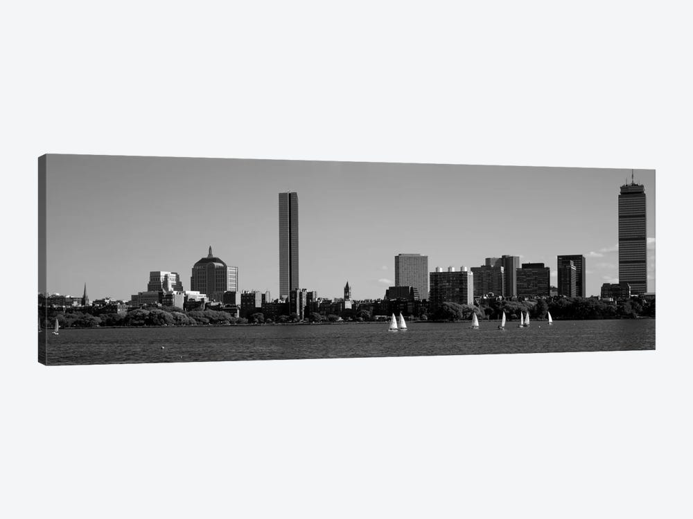 MIT Sailboats, Charles River, Boston, Massachusetts, USA by Panoramic Images 1-piece Canvas Wall Art