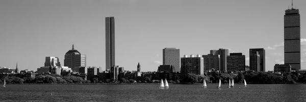 Massachusetts: MIT Sailboats, Charles River, Boston, Massachusetts, USA by Panoramic Images