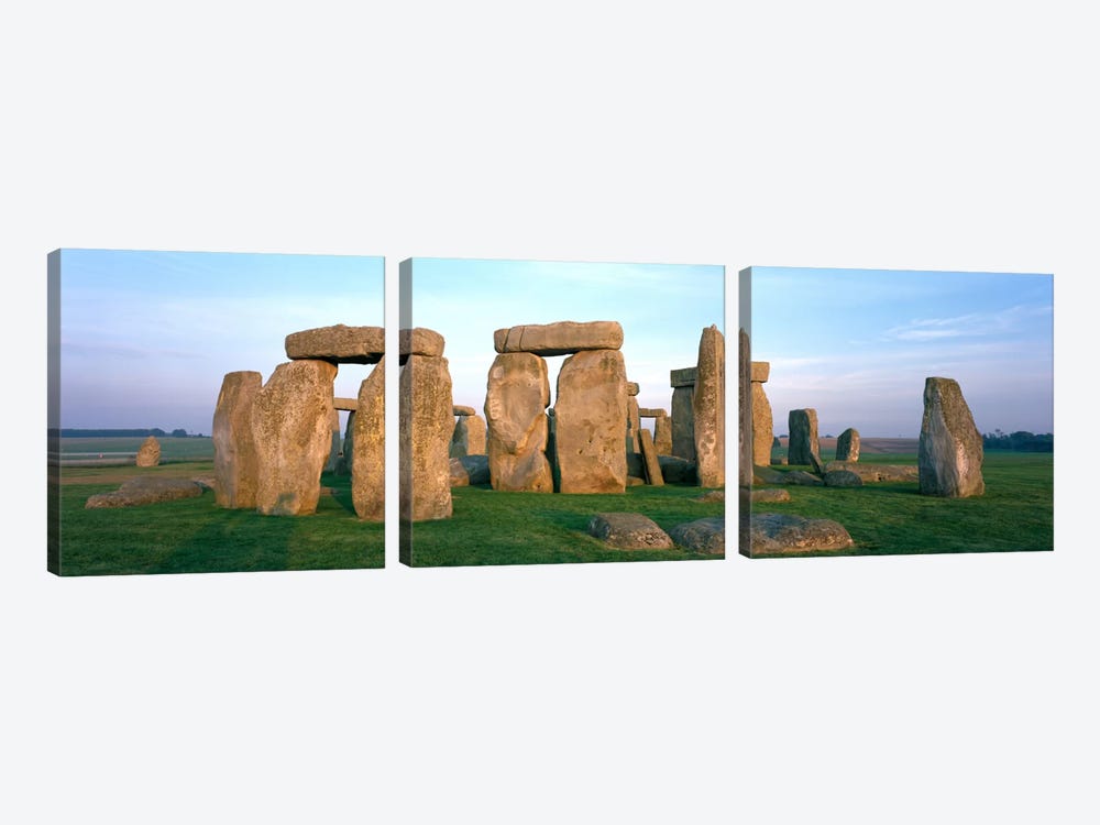 England, Wiltshire, Stonehenge by Panoramic Images 3-piece Canvas Art