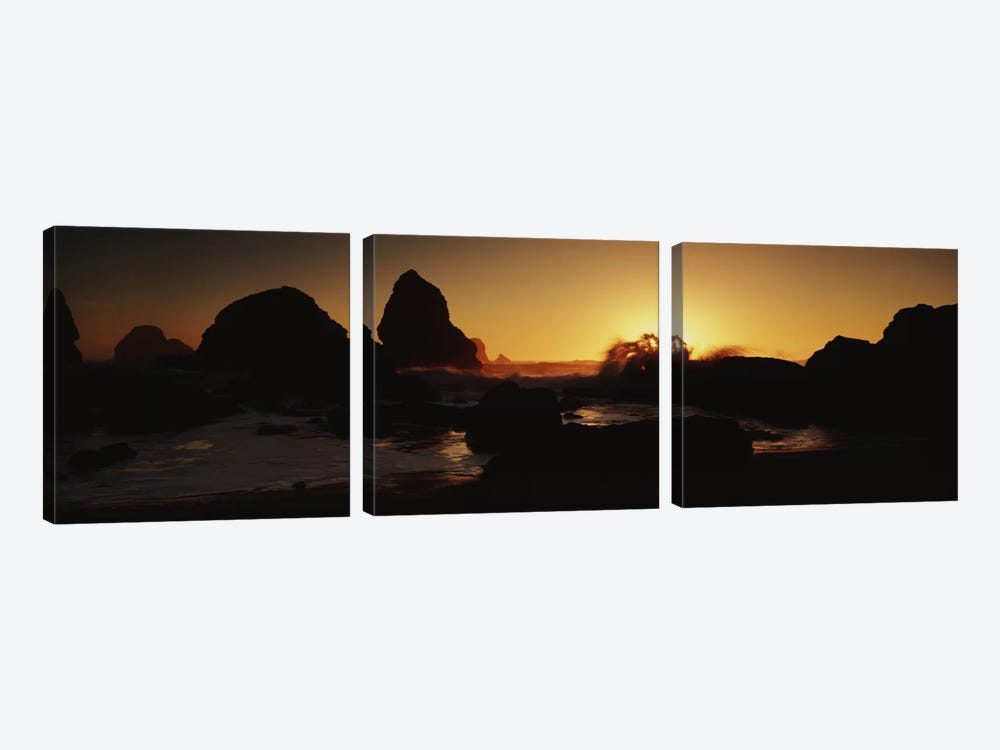 Luffenholtz Beach CA USA by Panoramic Images 3-piece Canvas Art