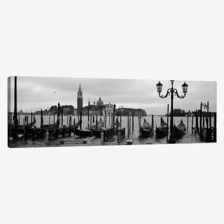 Gondolas with a church in the background, Church Of San Giorgio Maggiore, San Giorgio Maggiore, Venice, Veneto, Italy Canvas Print #PIM1952} by Panoramic Images Canvas Print