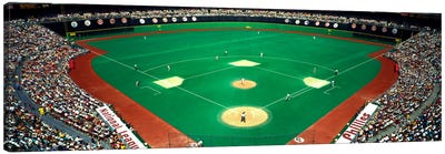 Phillies vs Mets baseball gameVeterans Stadium, Philadelphia, Pennsylvania, USA Canvas Art Print - Baseball Art