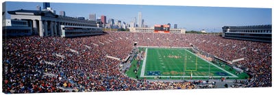 FootballSoldier Field, Chicago, Illinois, USA Canvas Art Print - Stadium Art