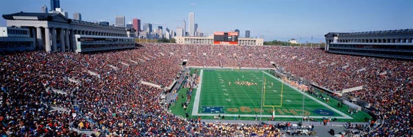 Stadiums: FootballSoldier Field, Chicago, Illinois, USA by Panoramic Images