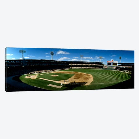 High angle view of a baseball match in progress, U.S. Cellular Field, Chicago, Cook County, Illinois, USA Canvas Print #PIM1960} by Panoramic Images Canvas Wall Art
