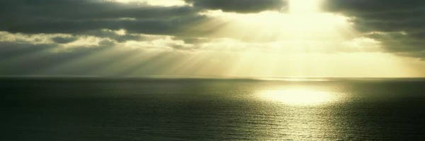 Panoramic Images: Sunset Pacific Ocean San Diego CA USA by Panoramic Images