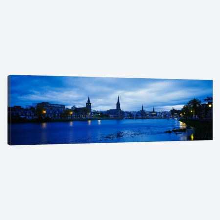 Riverfront Architecture, Inverness, Scotland, United Kingdom Canvas Print #PIM1976} by Panoramic Images Canvas Wall Art