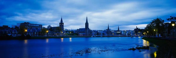 Scotland: Riverfront Architecture, Inverness, Scotland, United Kingdom by Panoramic Images
