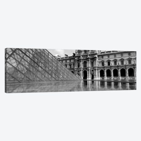Pyramid in front of an art museum, Musee Du Louvre, Paris, France Canvas Print #PIM1978} by Panoramic Images Canvas Print