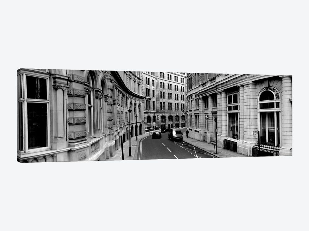 Buildings along a road, London, England by Panoramic Images 1-piece Canvas Wall Art