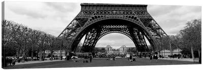 Low section view of a tower, Eiffel Tower, Paris, France Canvas Art Print - Tower Art