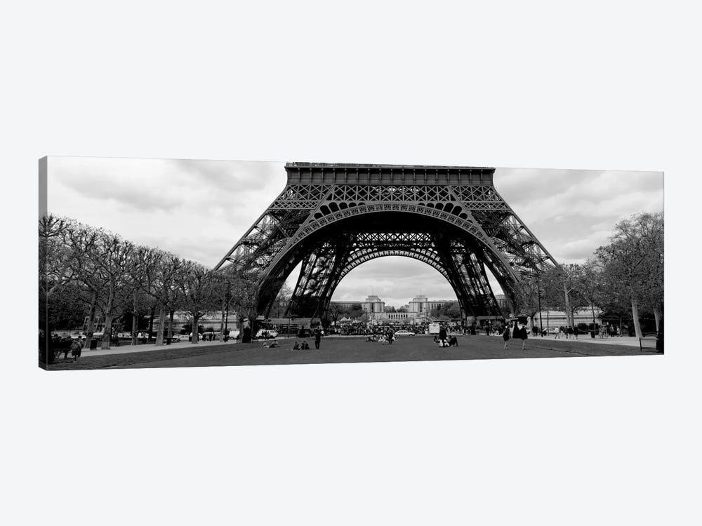 Low section view of a tower, Eiffel Tower, Paris, France by Panoramic Images 1-piece Canvas Wall Art