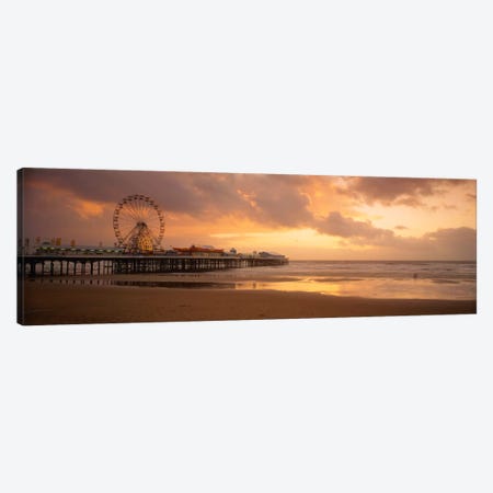 Central Pier, Blackpool, Lancashire, England, United Kingdom Canvas Print #PIM1983} by Panoramic Images Canvas Art