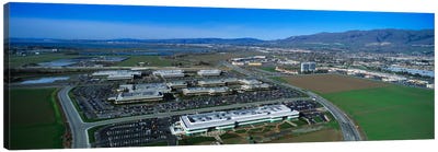 Aerial View, Silicon Valley Business Campus, San Jose, California, USA Canvas Art Print - San Jose