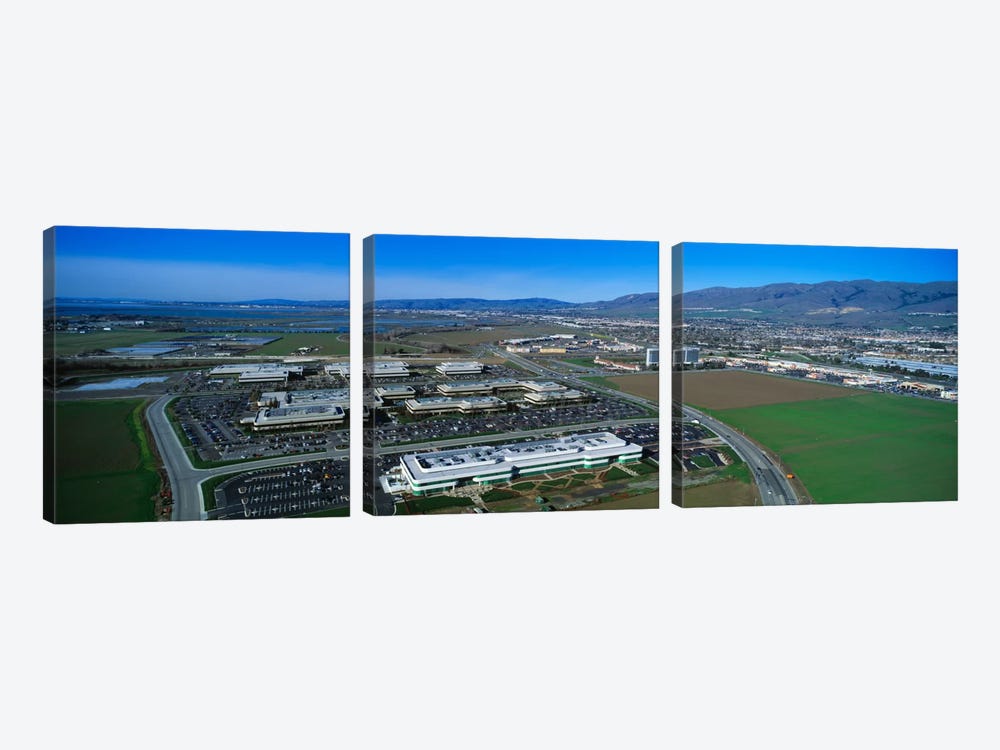 Aerial View, Silicon Valley Business Campus, San Jose, California, USA by Panoramic Images 3-piece Art Print