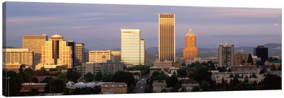 Cityscape at sunset, Portland, Multnomah County, Oregon, USA Canvas Art Print - Portland Art