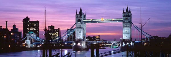 London: Tower Bridge At Night, London, England, United Kingdom by Panoramic Images