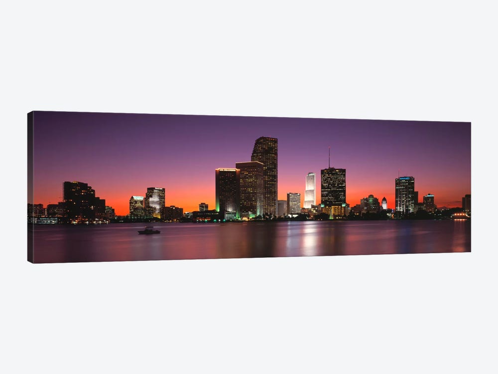 Evening Biscayne Bay Miami FL by Panoramic Images 1-piece Canvas Art Print