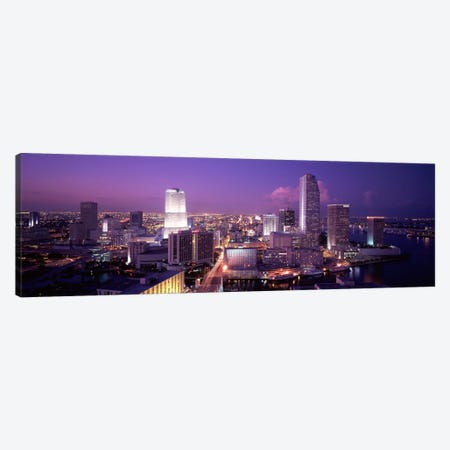 High Angle View Of A City, Miami, Florida, USA Canvas Print #PIM2023} by Panoramic Images Canvas Art Print