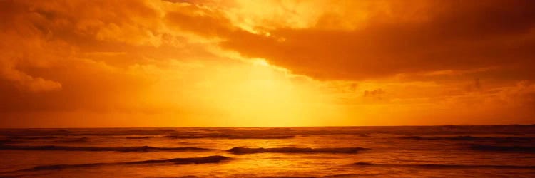 Golden Sunset Over The Pacific Ocean by Panoramic Images wall art