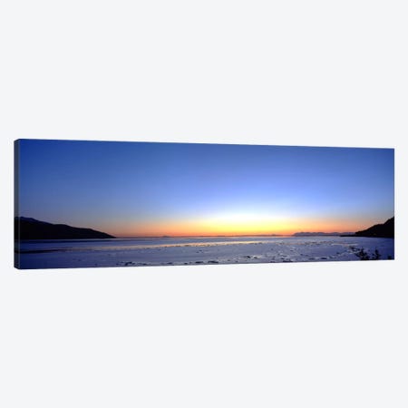 Sunset over the sea, Turnagain Arm, Cook Inlet, near Anchorage, Alaska, USA Canvas Print #PIM2029} by Panoramic Images Canvas Art Print