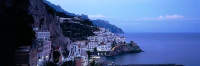 High-Angle View Of Amalfi, Amalfi Coast, Salerno, Campania, Italy by Panoramic Images canvas print