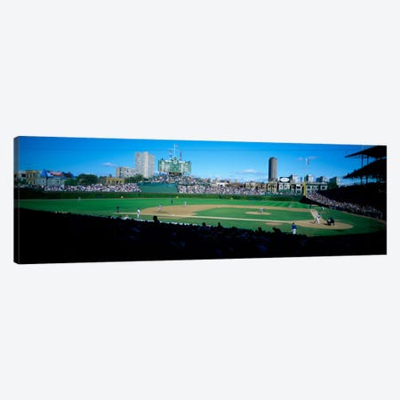 Baseball match in progressWrigley Field, Chicago, Cook County, Illinois, USA Canvas Print #PIM2036} by Panoramic Images Canvas Art Print
