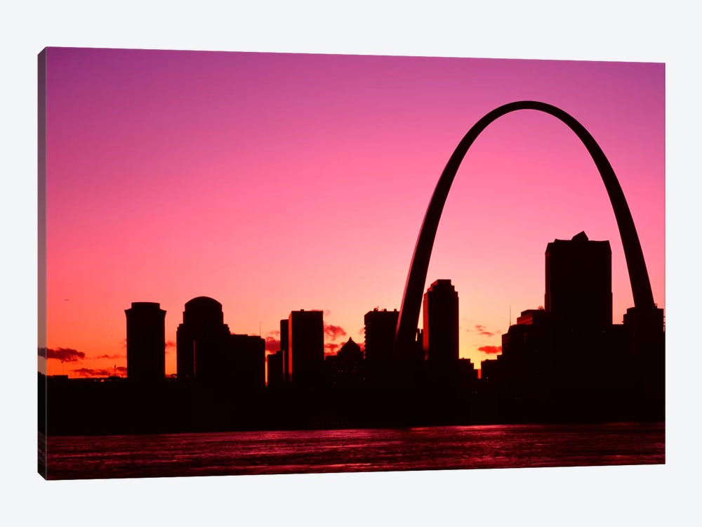 USA, Missouri, St Louis, Sunset by Panoramic Images 1-piece Canvas Artwork