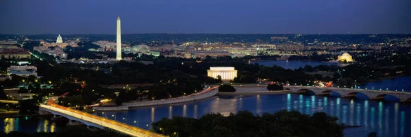 Washington, D.C. Skylines: High angle view of a cityWashington DC, USA by Panoramic Images
