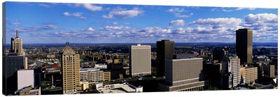 USA New York, Buffalo Canvas Art Print - Panoramic Cityscapes