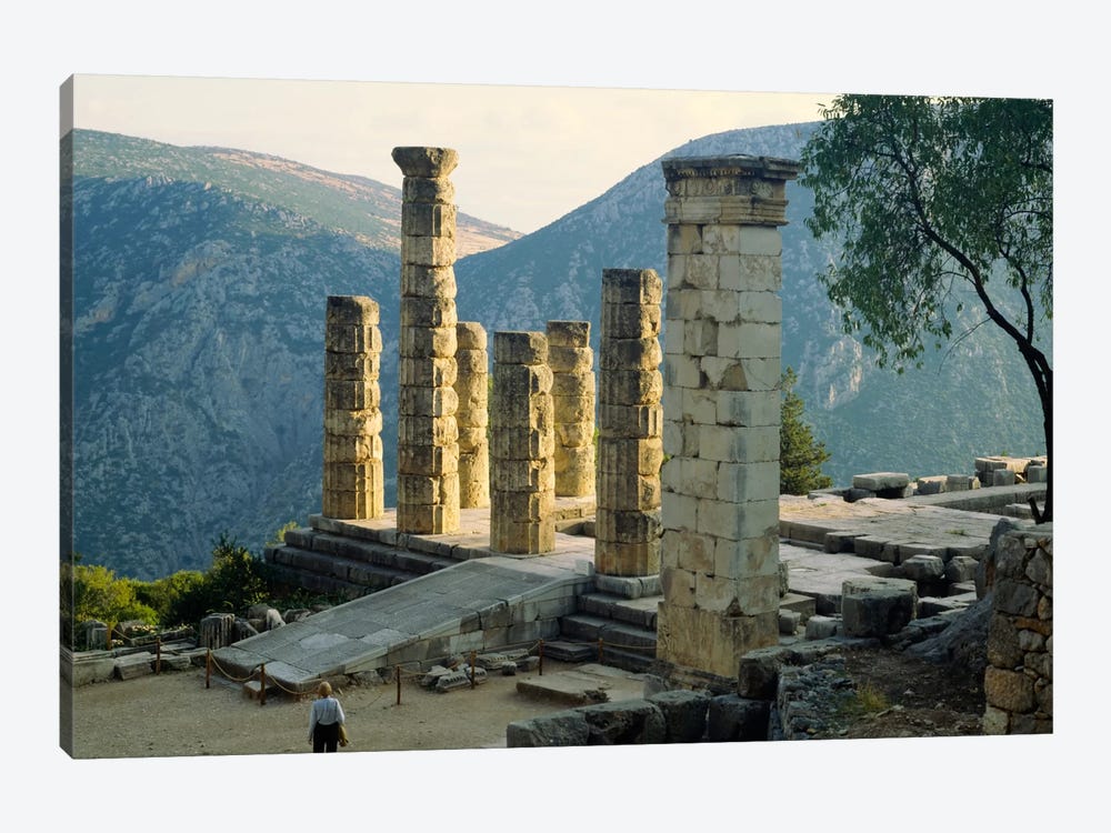 Remaining Doric Columns, Temple Of Apollo, Delphi, Greece by Panoramic Images 1-piece Art Print
