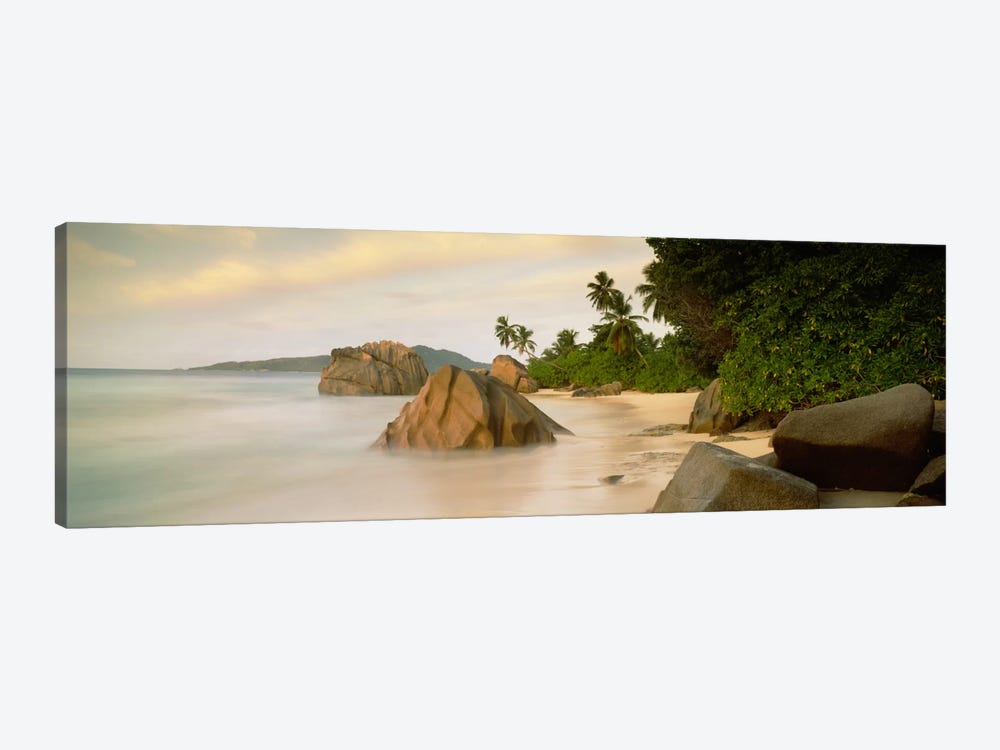 Rocks On The Beach, La Digue, Seychelles by Panoramic Images 1-piece Canvas Print