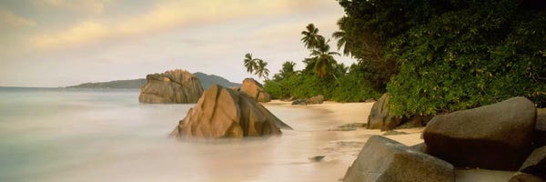 Seychelles: Rocks On The Beach, La Digue, Seychelles by Panoramic Images