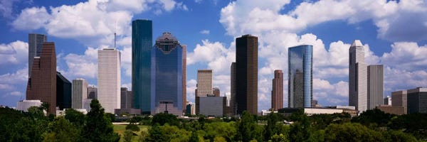 Panoramic Images: Buildings in a city, Houston, Texas, USA by Panoramic Images