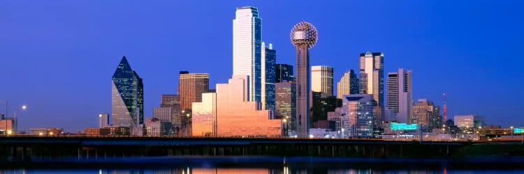 Night, Cityscape, Dallas, Texas, USA