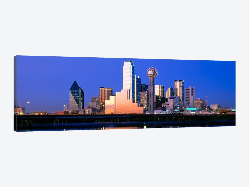 Night, Cityscape, Dallas, Texas, USA by Panoramic Images 1-piece Canvas Art