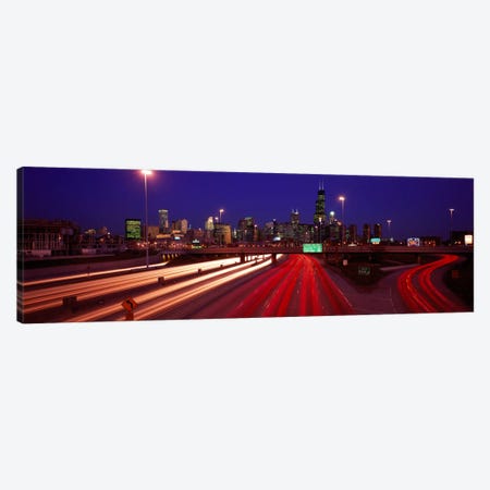 Kennedy Expressway Chicago IL USA Canvas Print #PIM2063} by Panoramic Images Canvas Art Print