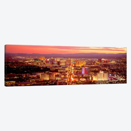 Aerial Las Vegas NV USA Canvas Print #PIM2064} by Panoramic Images Canvas Wall Art