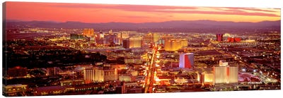 Aerial Las Vegas NV USA Canvas Art Print - Las Vegas Skylines