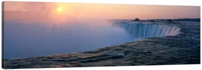 Sunrise Horseshoe Falls Niagara Falls NY USA Canvas Art Print - Waterfall Art
