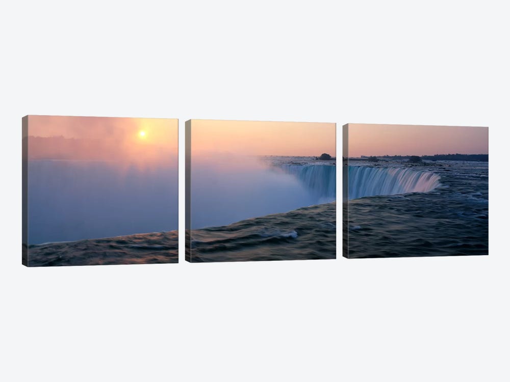 Sunrise Horseshoe Falls Niagara Falls NY USA by Panoramic Images 3-piece Art Print