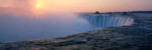 Wonders Of The World: Sunrise Horseshoe Falls Niagara Falls NY USA by Panoramic Images