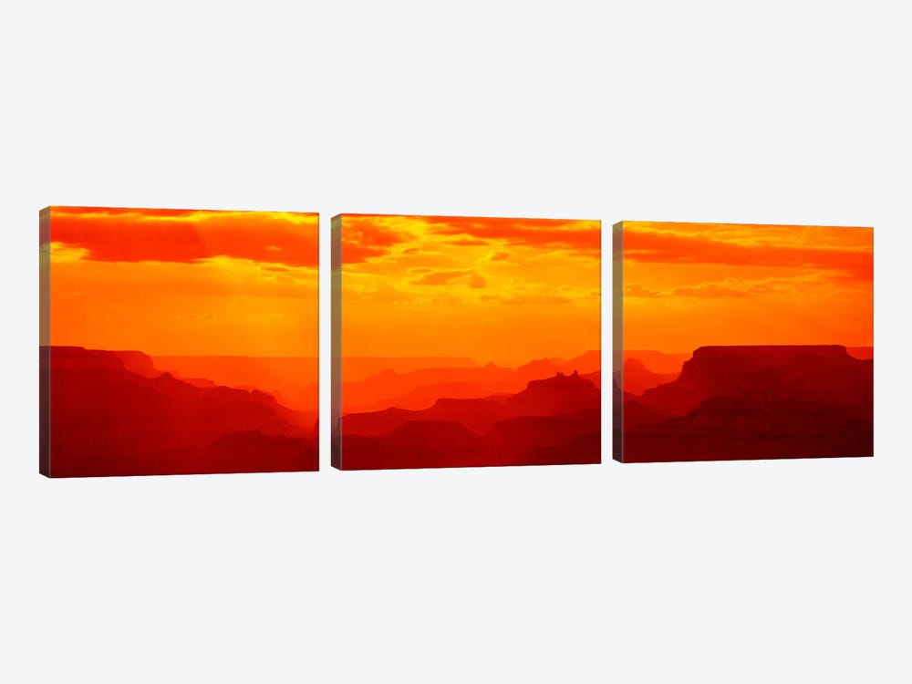 Mesas and Buttes Grand Canyon National Park AZ USA by Panoramic Images 3-piece Canvas Artwork