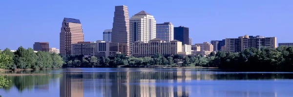 Austin Skylines: Austin TX USA by Panoramic Images