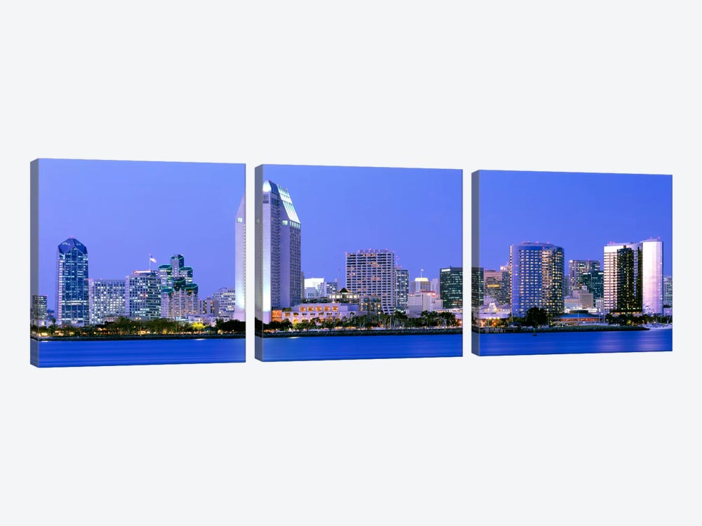 Skyline, San Diego, California, USA by Panoramic Images 3-piece Art Print