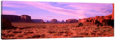 Distant View, Monument Valley, Navajo Nation, USA Canvas Art Print - Canyon Art